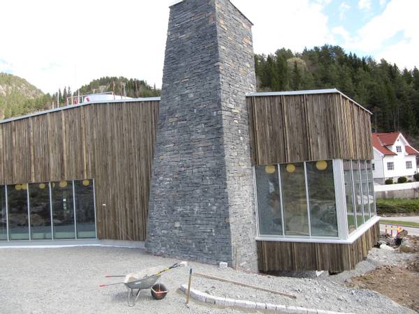 Klippet fasade skifer